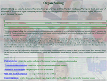 Tablet Screenshot of organselling.com